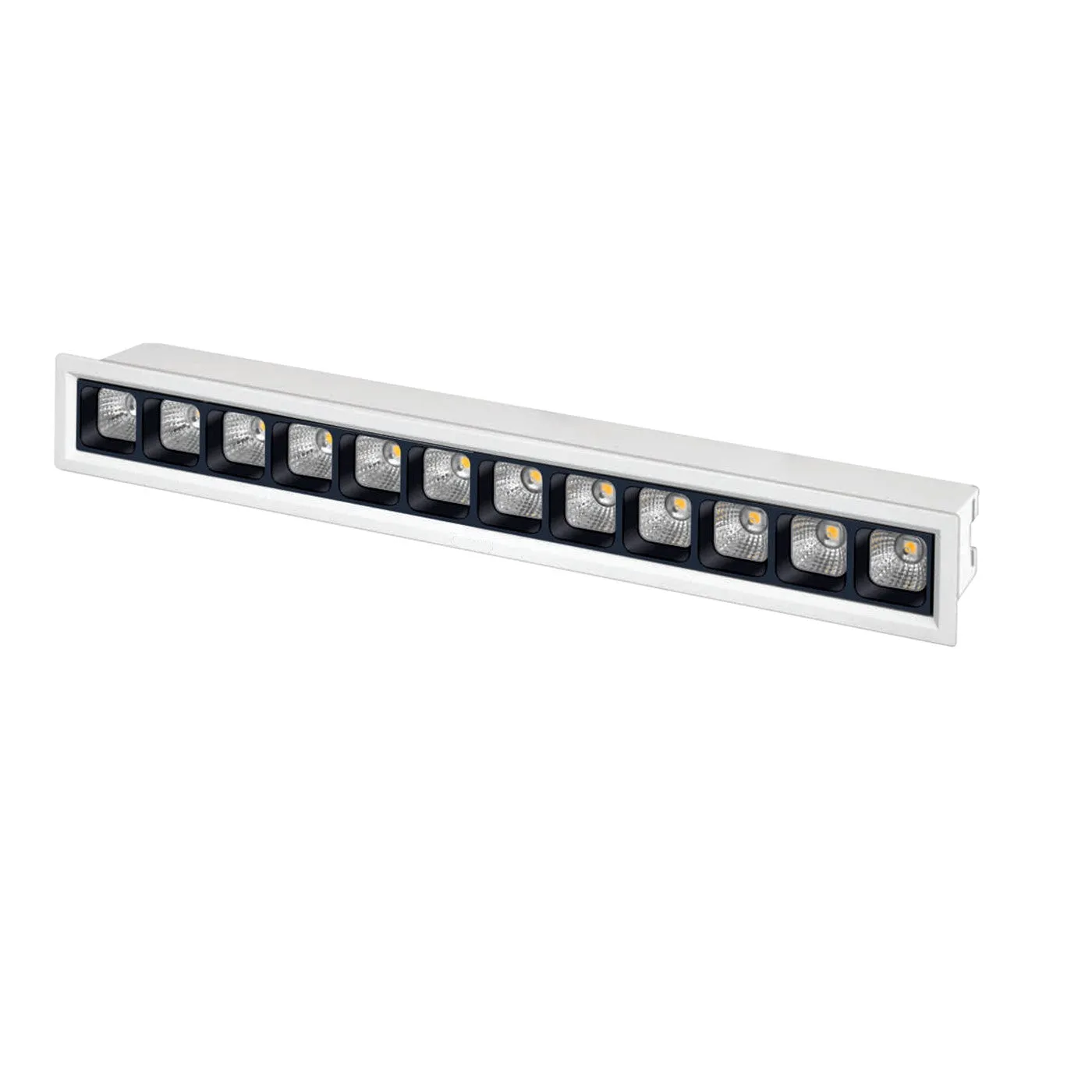 12 led Linear Black Square Reflector Linea 20 Linear Laser Spot Light 24w ALLN2024SR