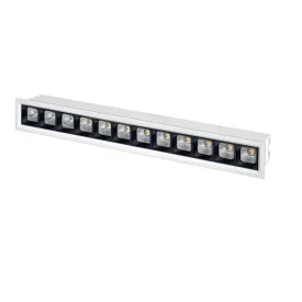 12 led Linear Black Square Reflector Linea 20 Linear Laser Spot Light 24w ALLN2024SR