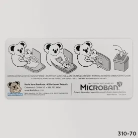310-70 - INSTRUCTIONAL LABEL for ALL KB200 and KB200-SS Series Changing Stations