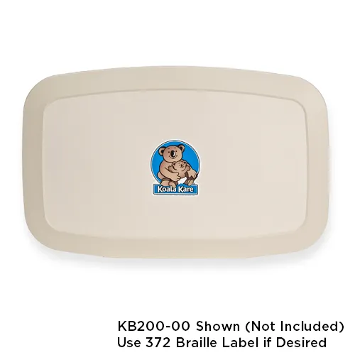 372 - BRAILLE LABEL for KB200-Series and 300-Series Changing Stations