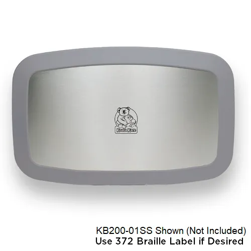 372 - BRAILLE LABEL for KB200-Series and 300-Series Changing Stations
