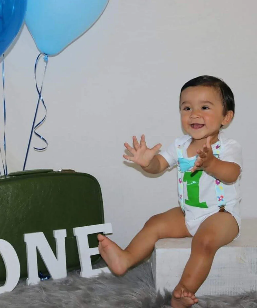 Baby Boys First Birthday Outfit - Airplane Themed Plane Shirt