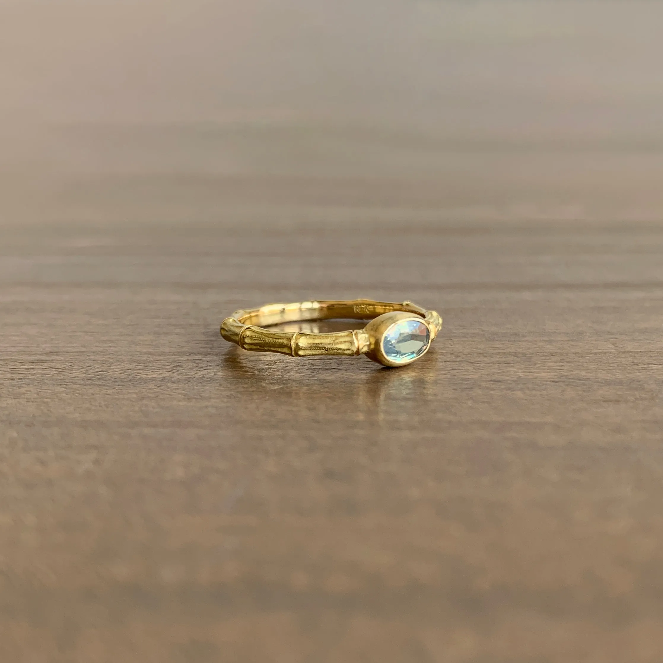 Alexandrite Bamboo Ring