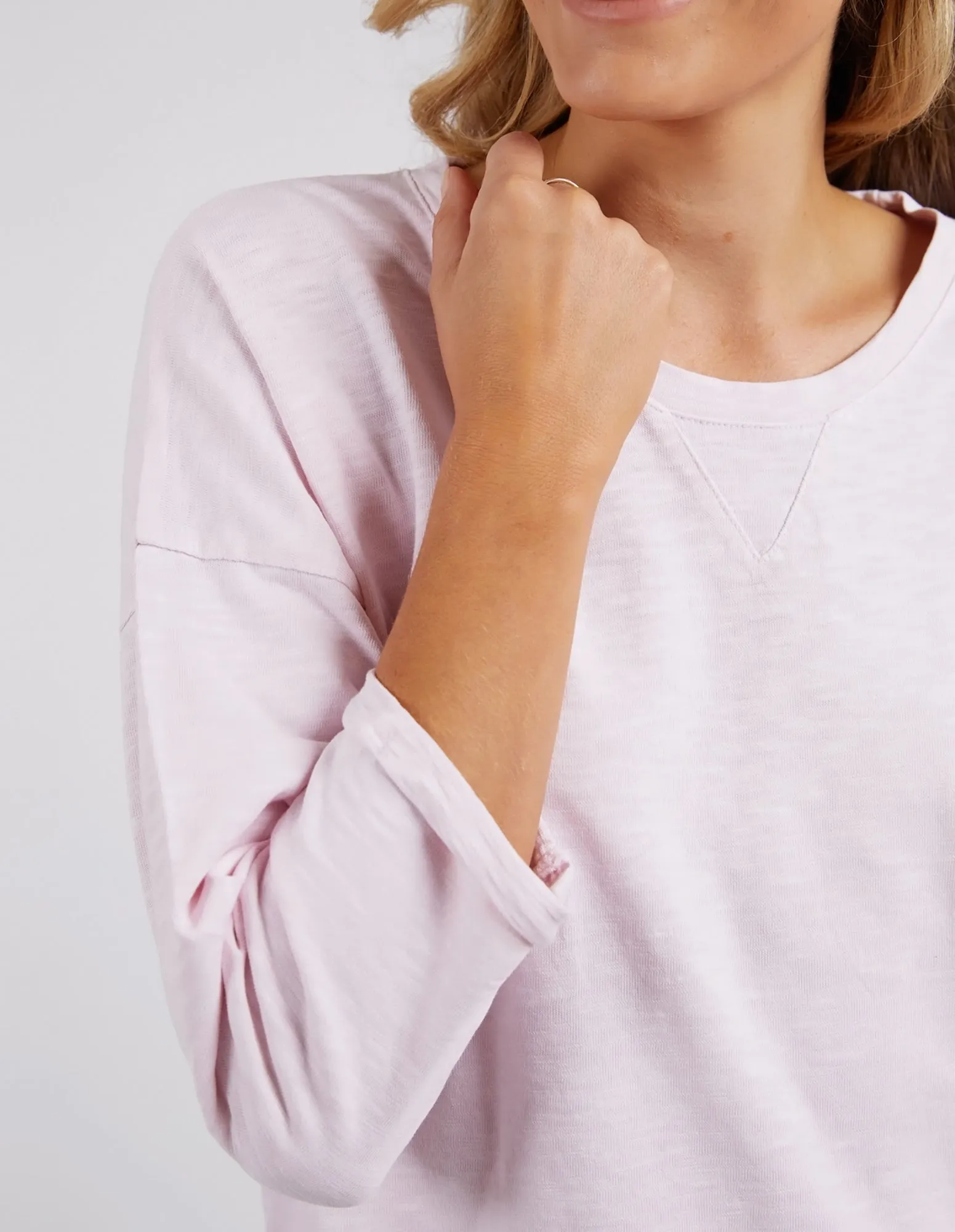 Annie 3/4 Sleeve Powder Pink