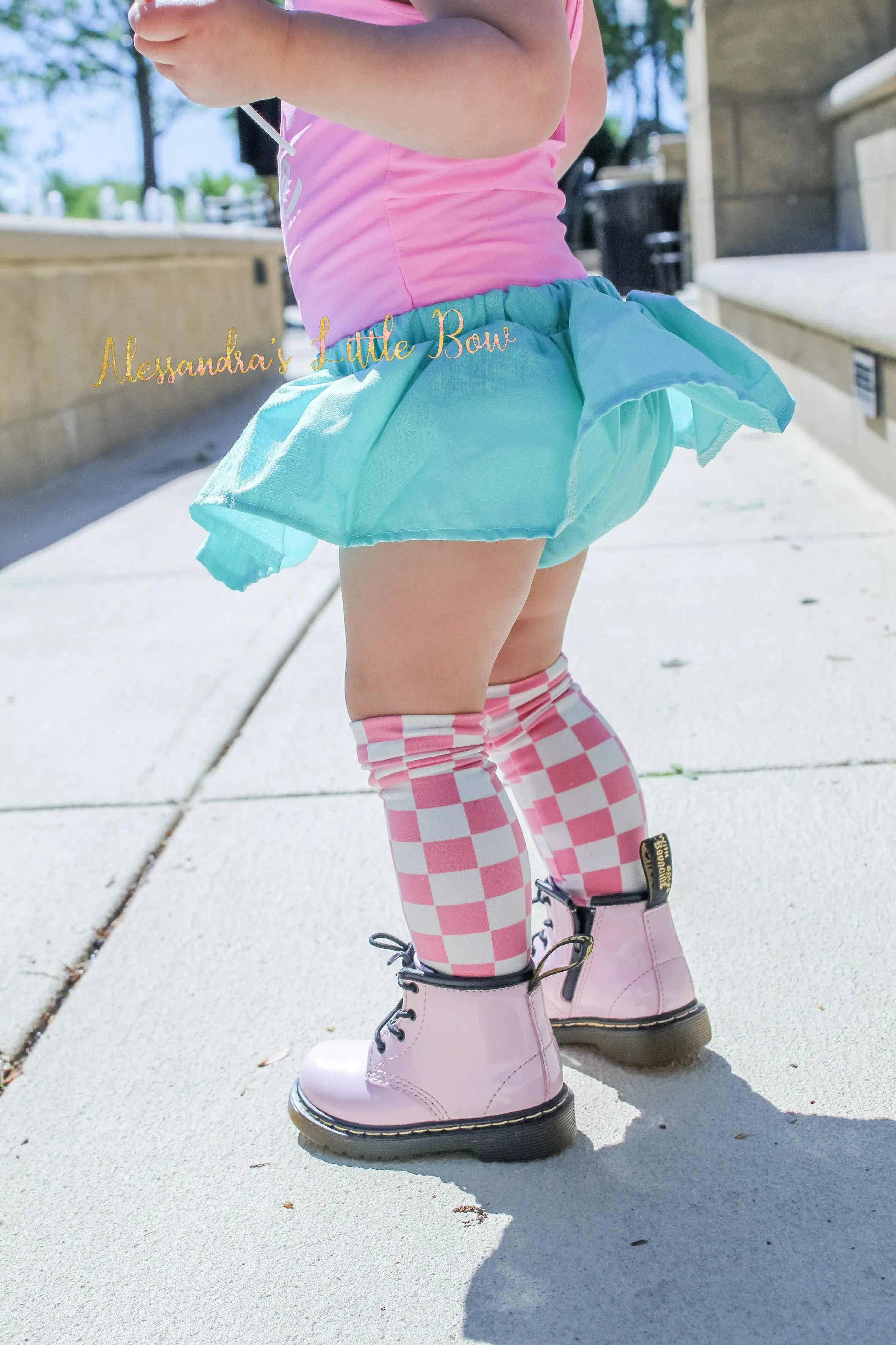 Aqua skirted bloomers