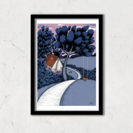 At Night Poster Art Print (A4)
