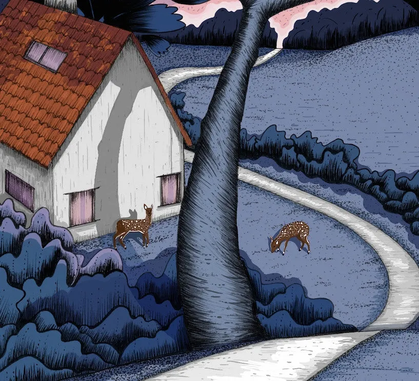 At Night Poster Art Print (A4)