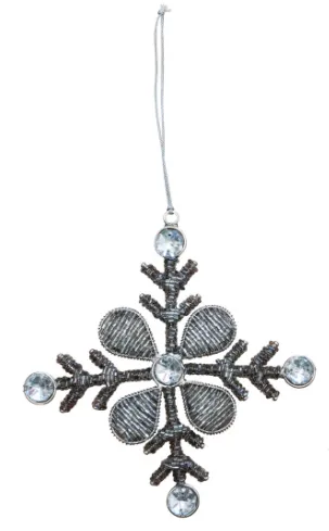 Bejeweled Snowflake Ornament