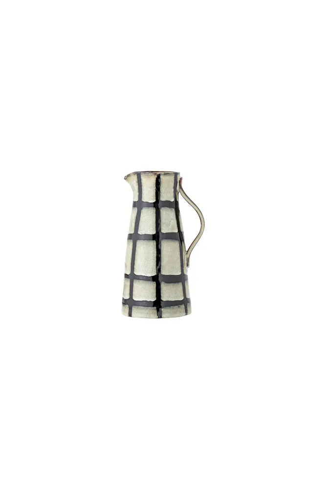 Black & White Checkered Water Jug