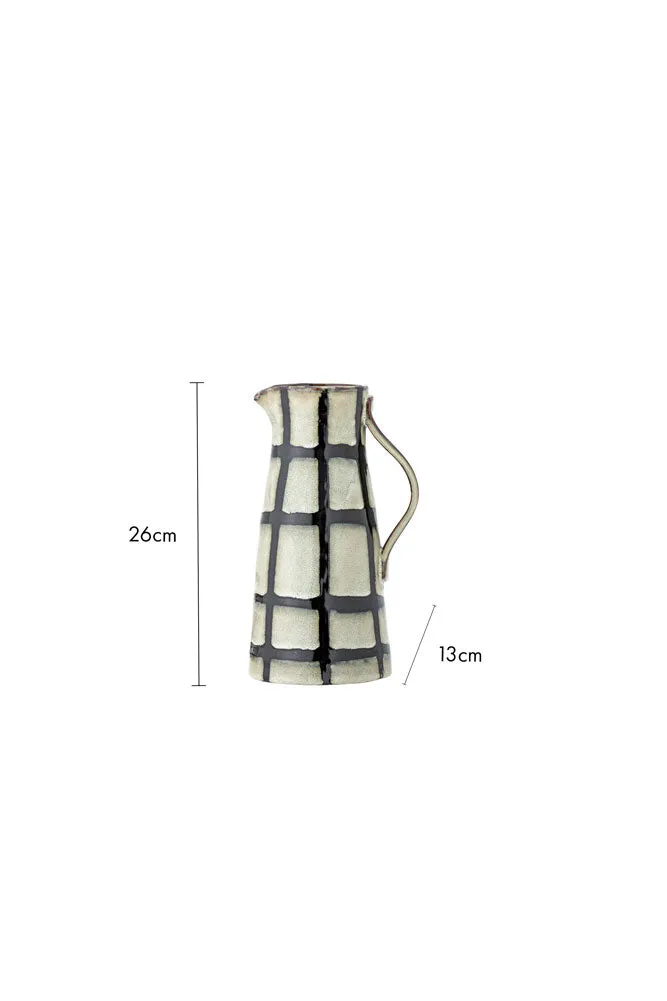 Black & White Checkered Water Jug