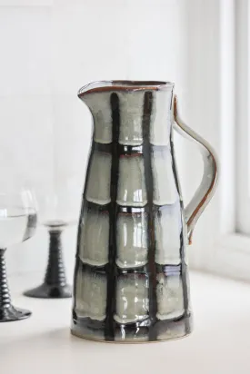 Black & White Checkered Water Jug