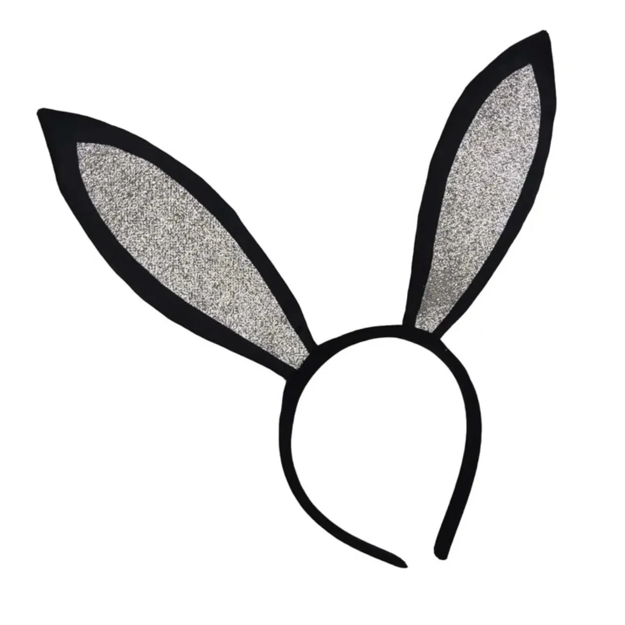 Black Bunny Ears - Bunny Headband, Handmade Headpiece, Black Ears, Bunny Costume, Rabbit Ears