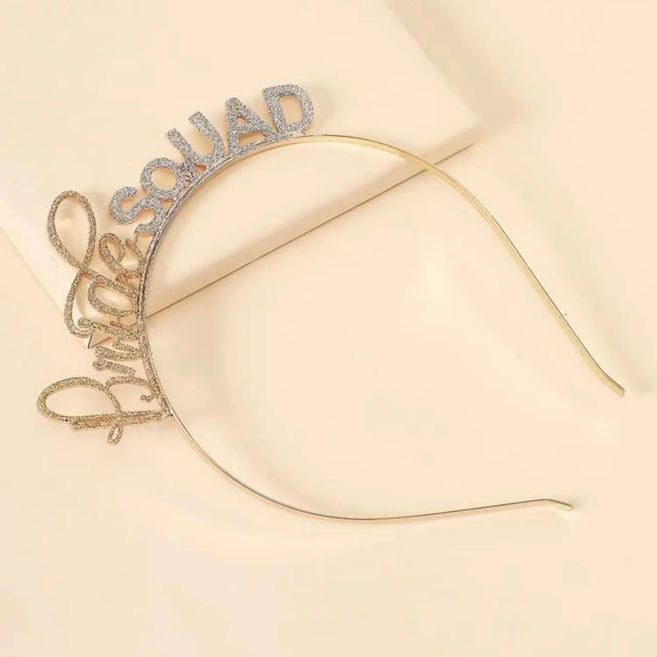 Bride Squad Headband - Bridal Shower Headband, Bride Headpiece, Bachelorette Headpiece, Bachelorette Party, Bridal Shower