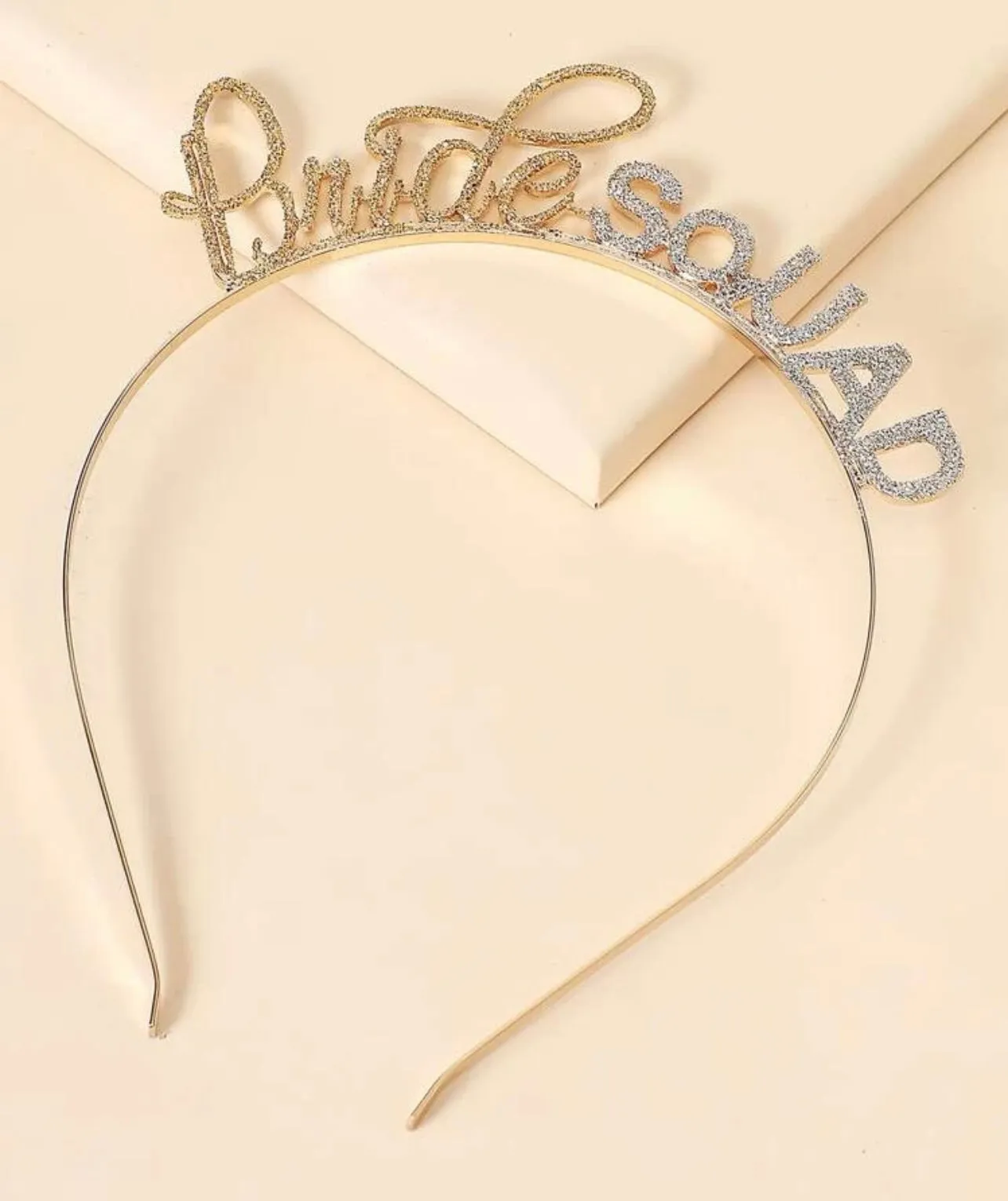 Bride Squad Headband - Bridal Shower Headband, Bride Headpiece, Bachelorette Headpiece, Bachelorette Party, Bridal Shower