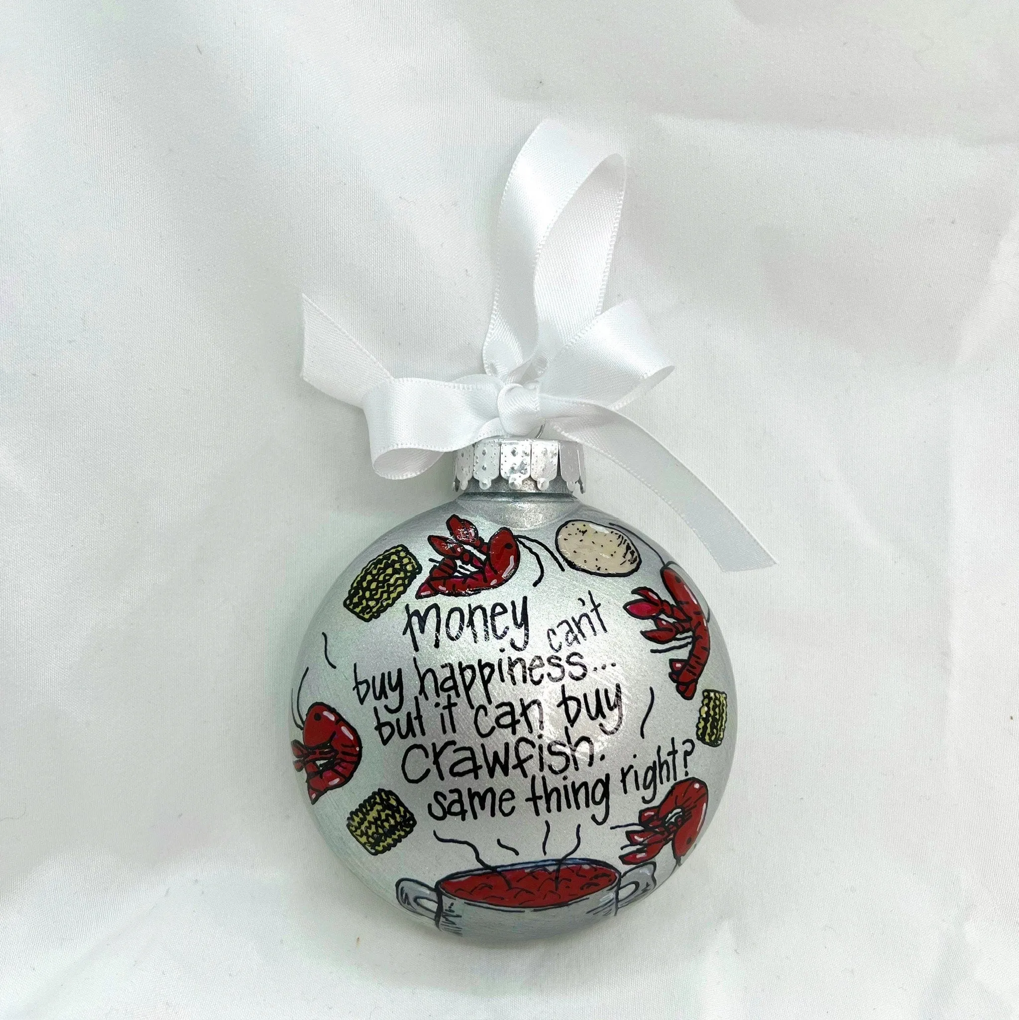 Handcrafted Cajun Crawfish Boil Christmas Ornament - Unique Holiday Decor with Southern Charm