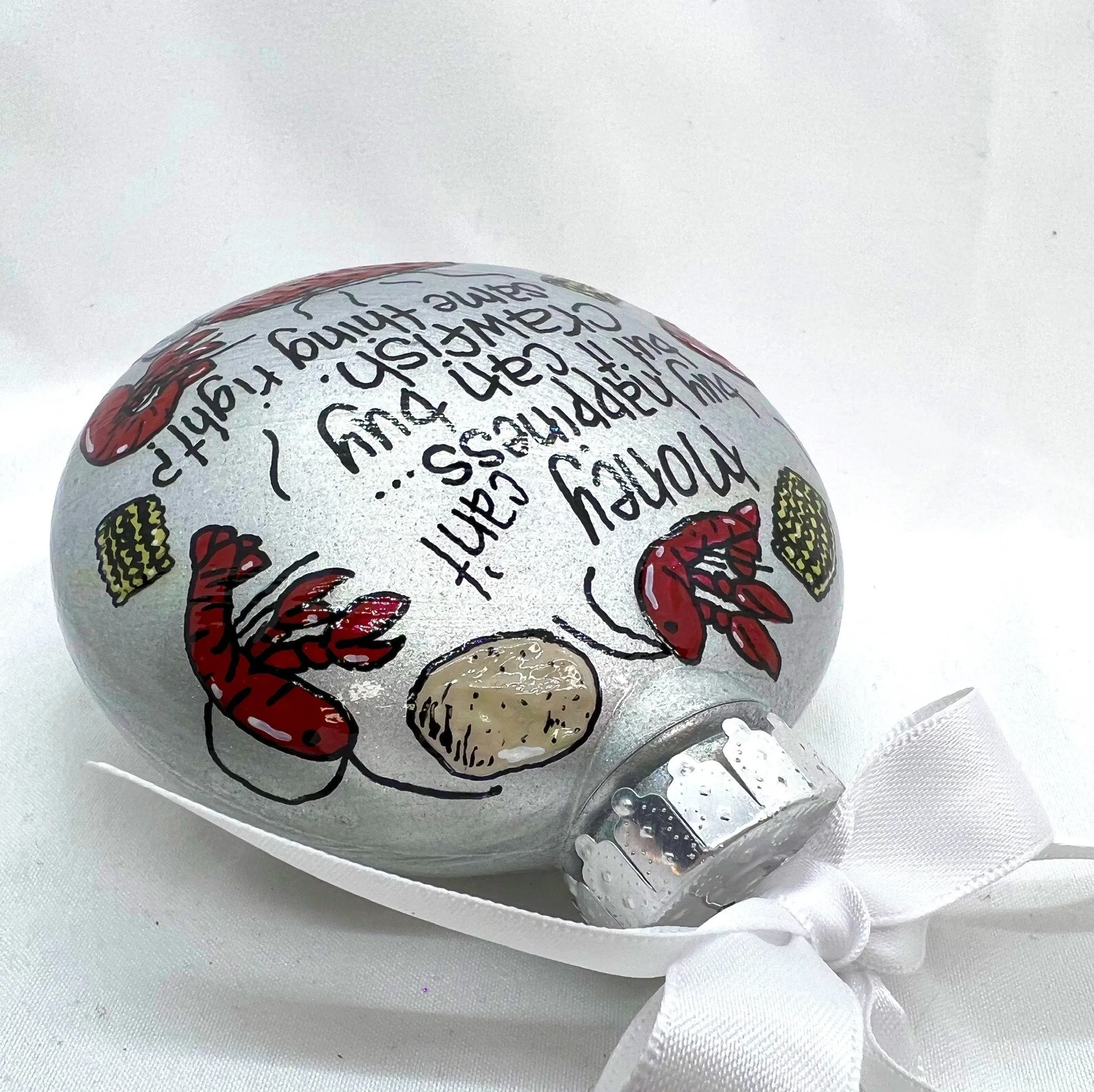Handcrafted Cajun Crawfish Boil Christmas Ornament - Unique Holiday Decor with Southern Charm