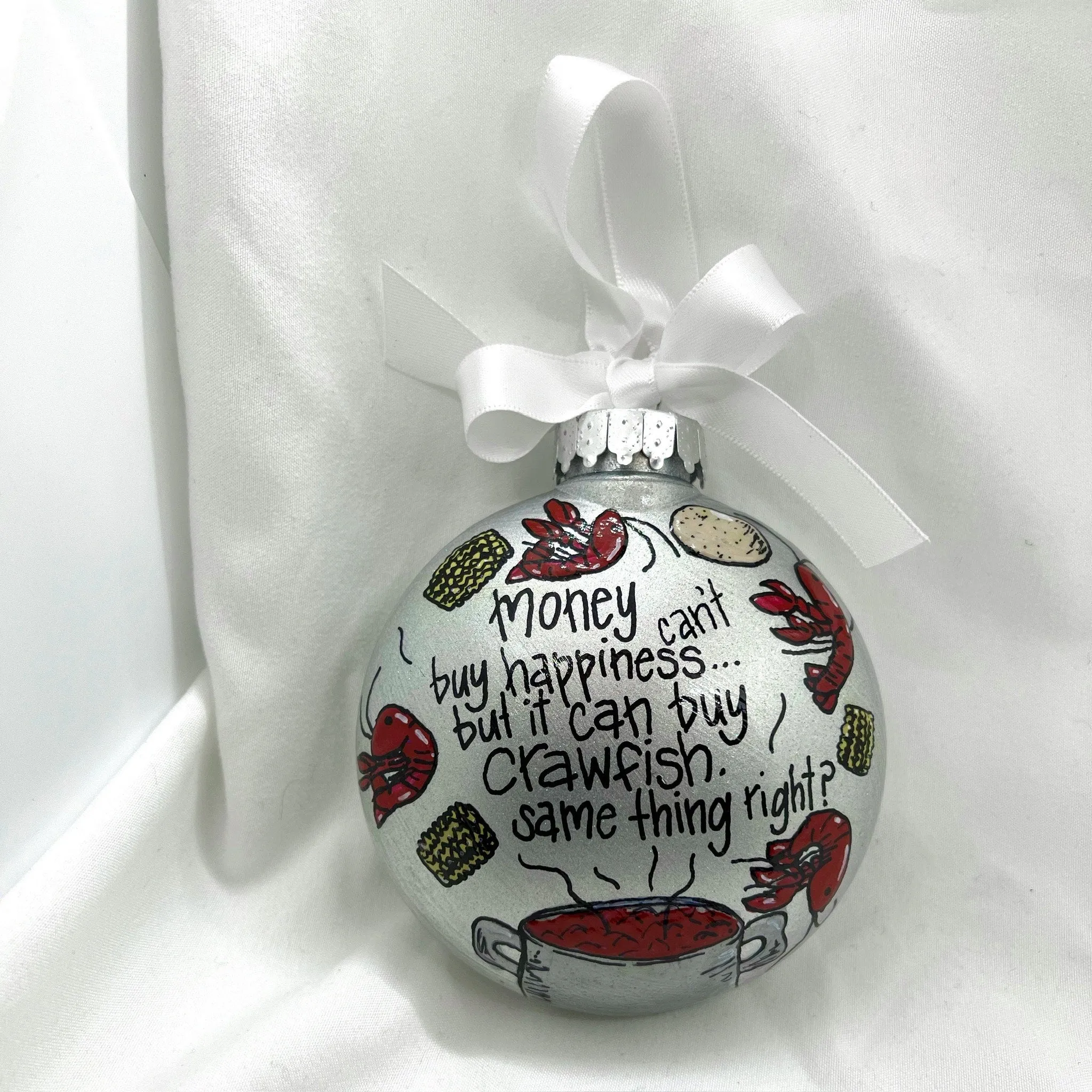 Handcrafted Cajun Crawfish Boil Christmas Ornament - Unique Holiday Decor with Southern Charm