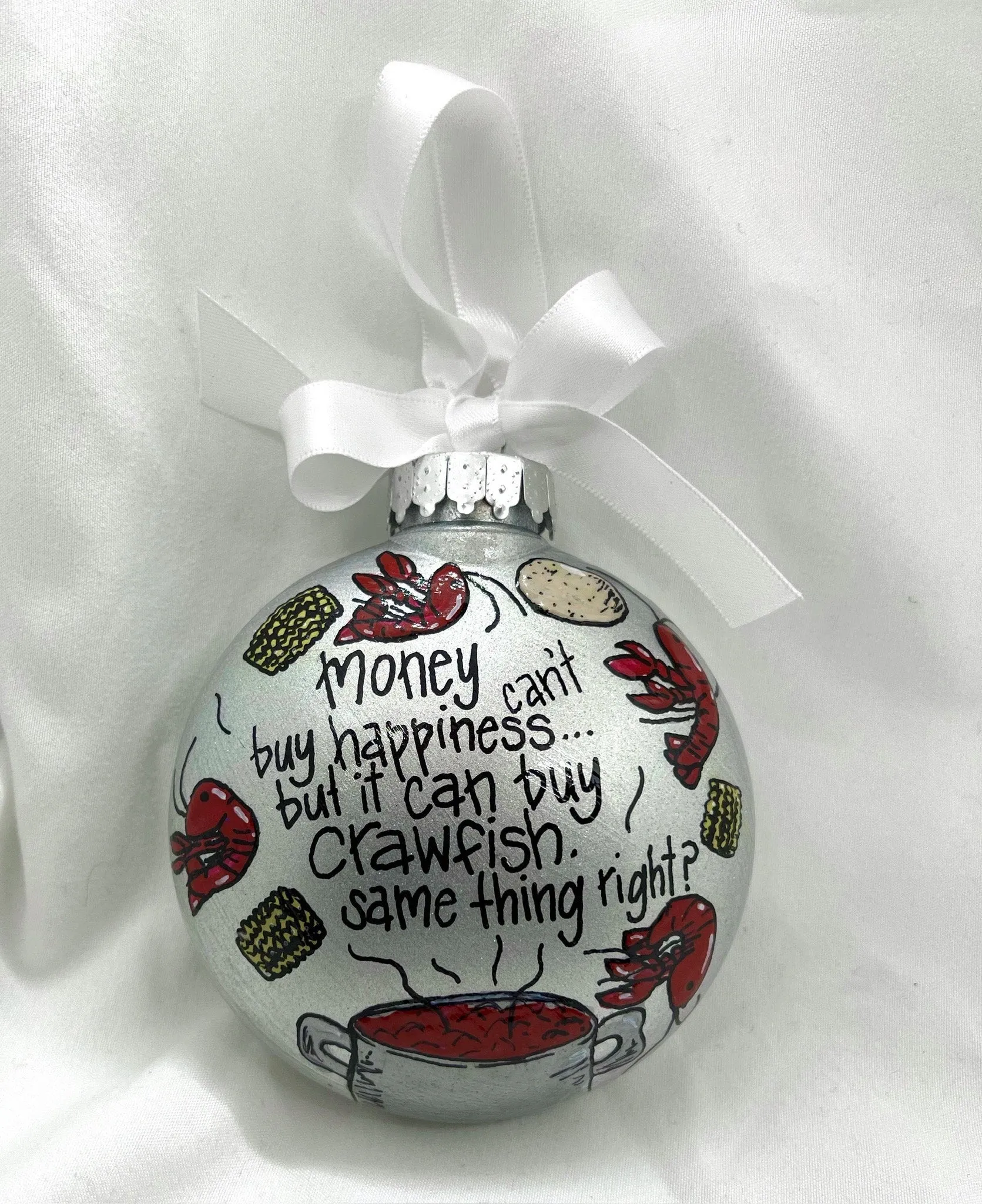 Handcrafted Cajun Crawfish Boil Christmas Ornament - Unique Holiday Decor with Southern Charm