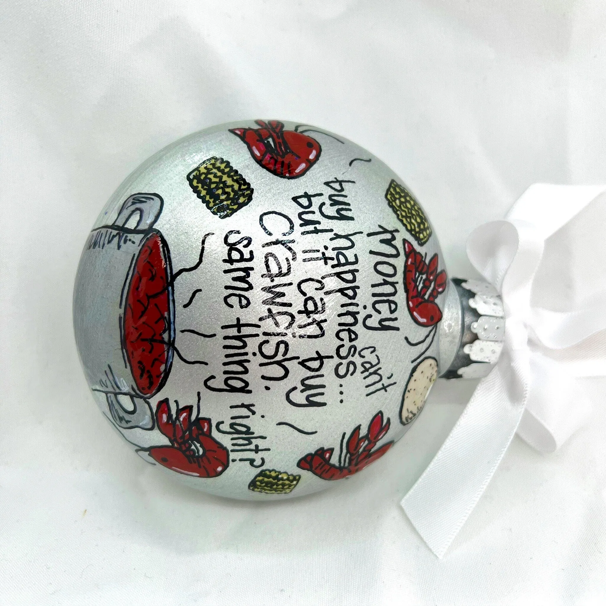 Handcrafted Cajun Crawfish Boil Christmas Ornament - Unique Holiday Decor with Southern Charm