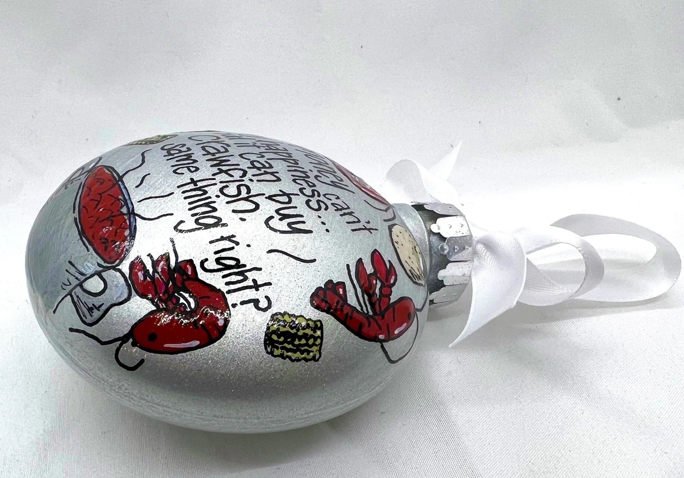 Handcrafted Cajun Crawfish Boil Christmas Ornament - Unique Holiday Decor with Southern Charm