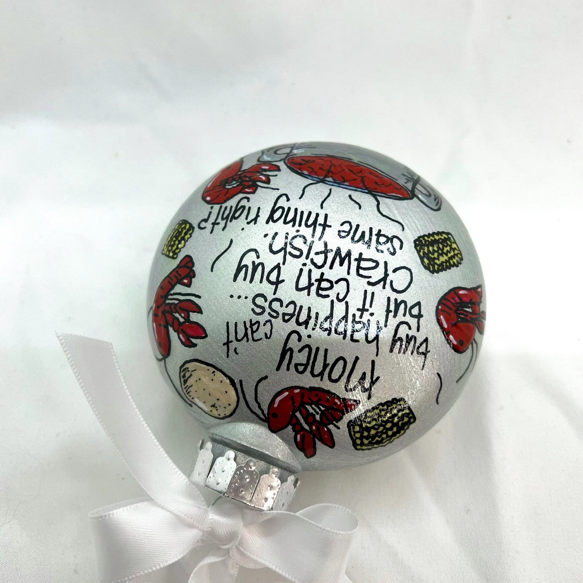 Handcrafted Cajun Crawfish Boil Christmas Ornament - Unique Holiday Decor with Southern Charm