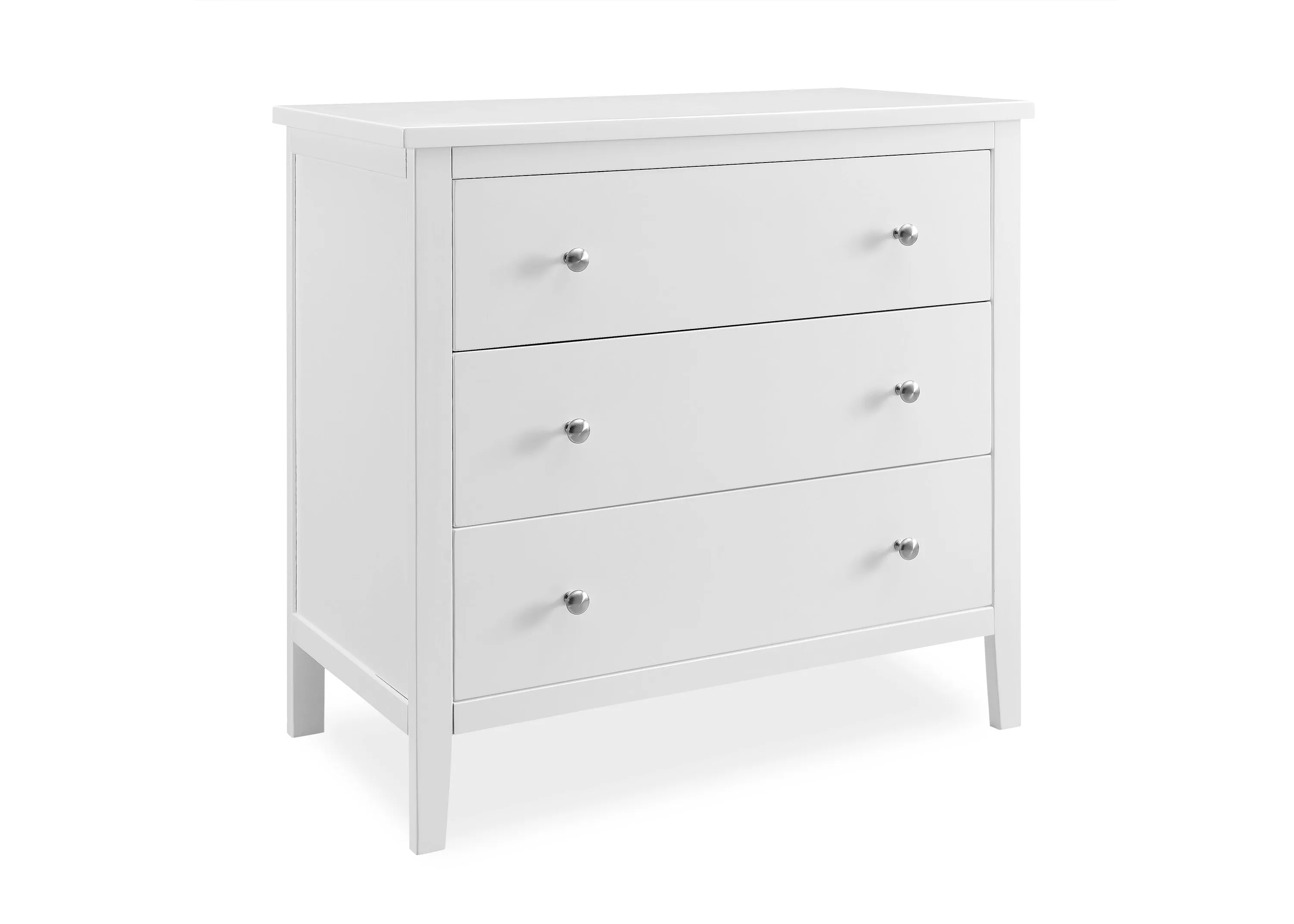Modern Campbell Dresser with 3 Interlocking Drawers for Space-Saving Organization