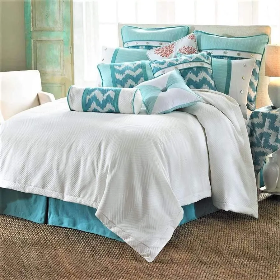 Catalina Isle Chevron & Pin Stripe Euro Sham