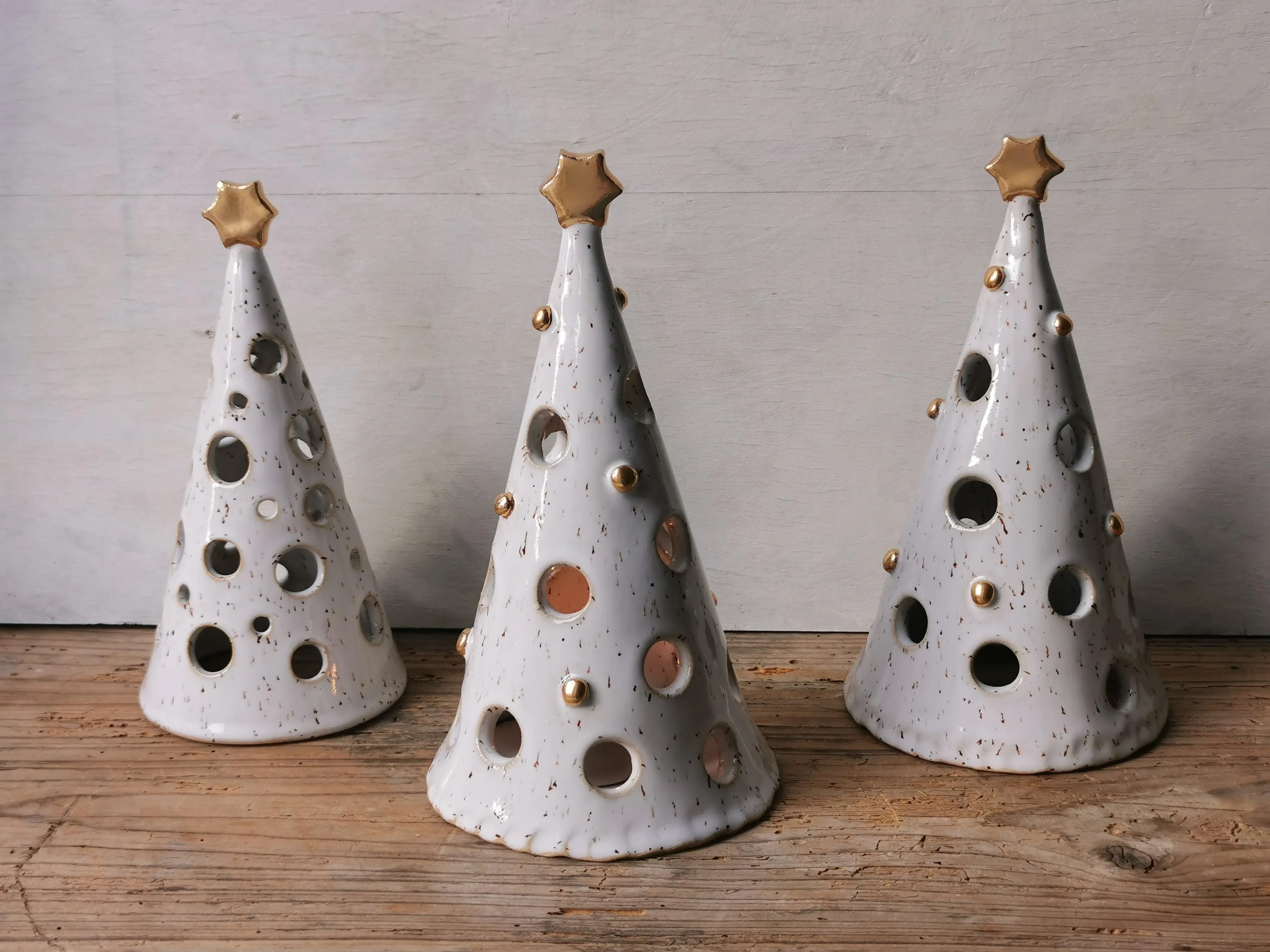 Ceramic Christmas tree candle holder Nr. 2