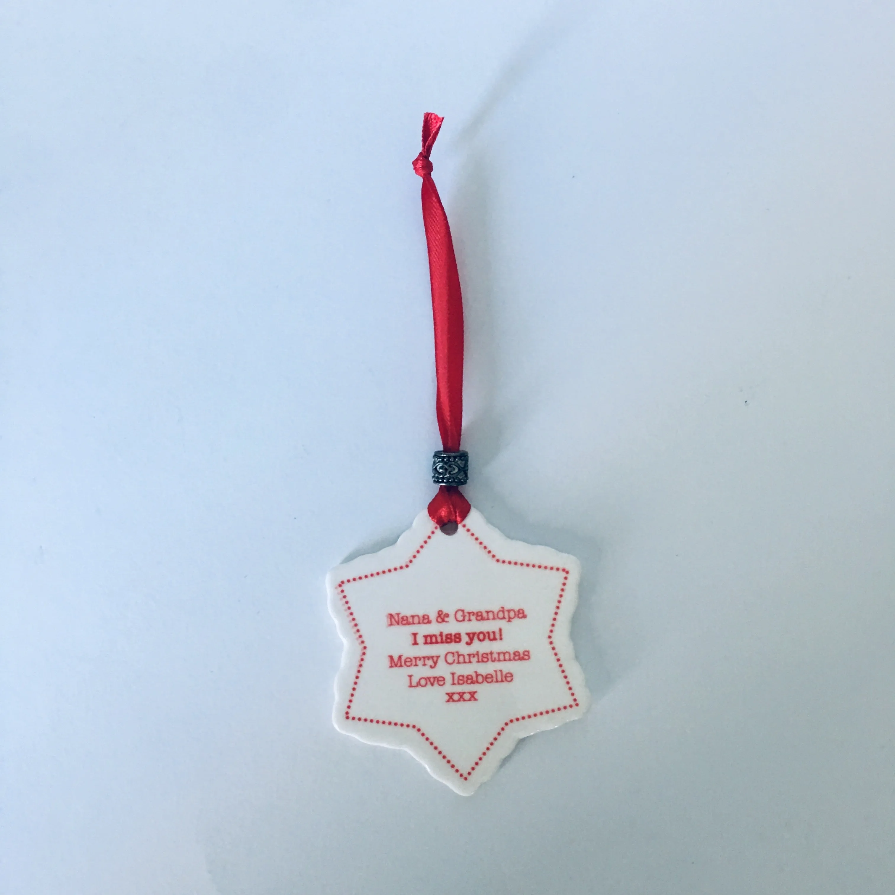 Ceramic Star Wishes Tree Decorations – Personalised