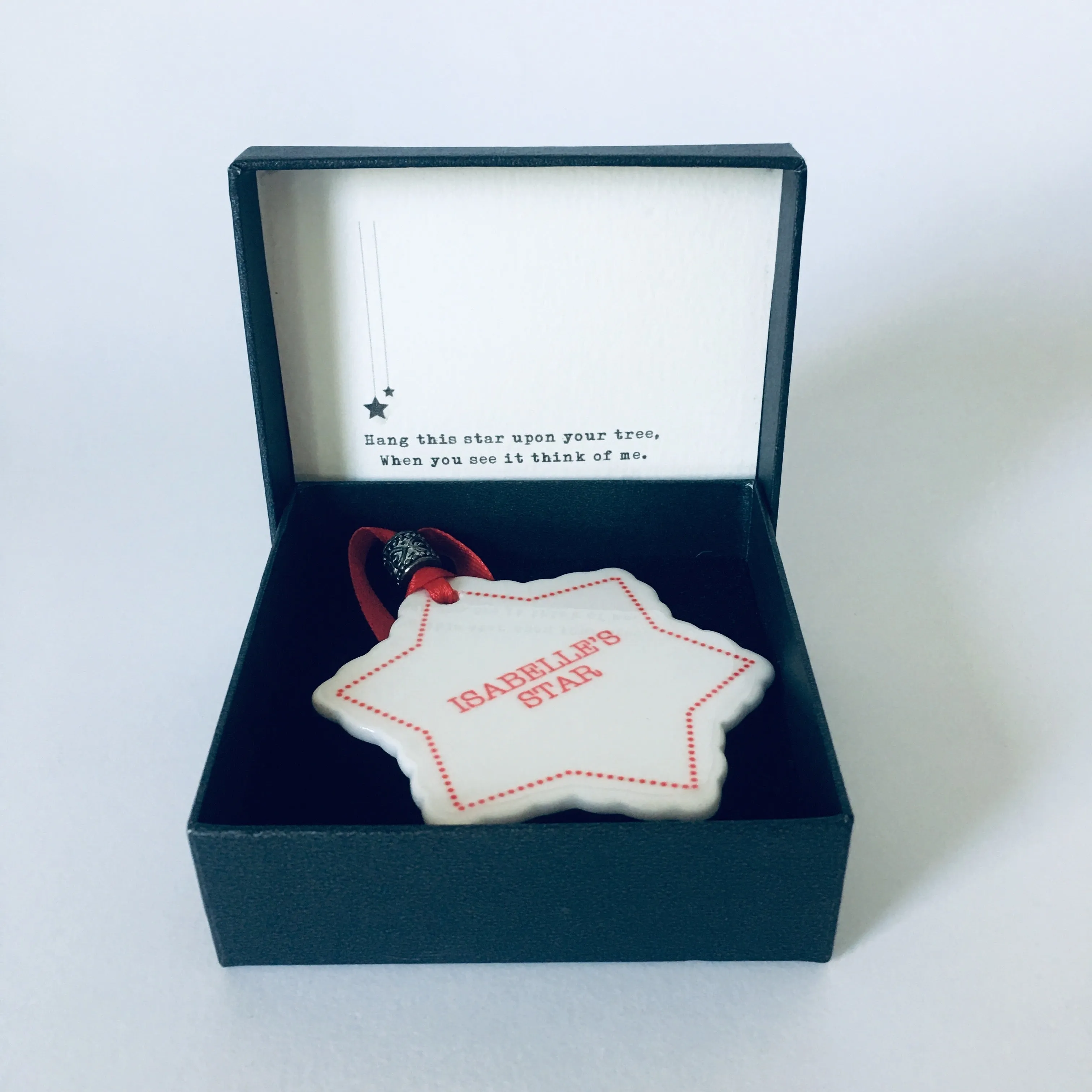 Ceramic Star Wishes Tree Decorations – Personalised