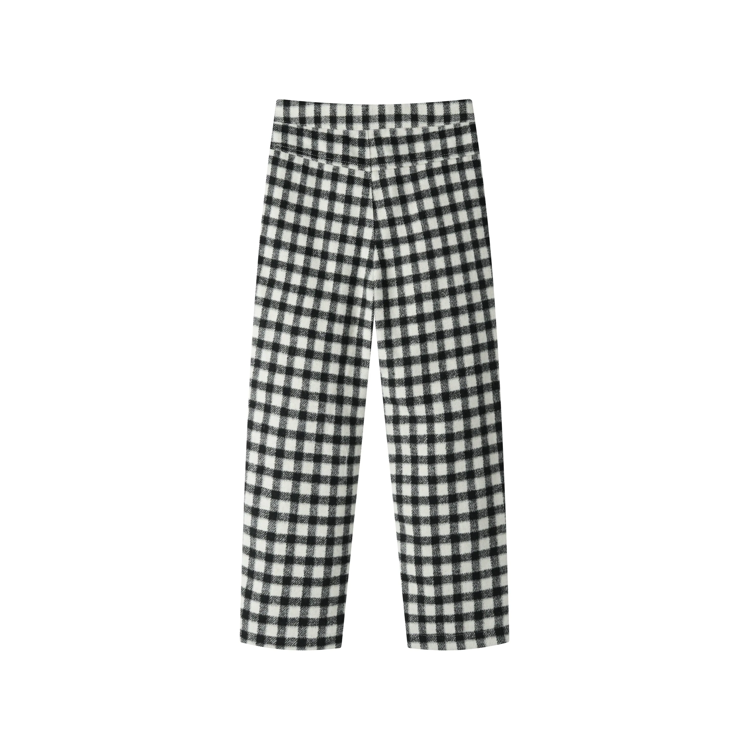 checkered dress pant - black checkered