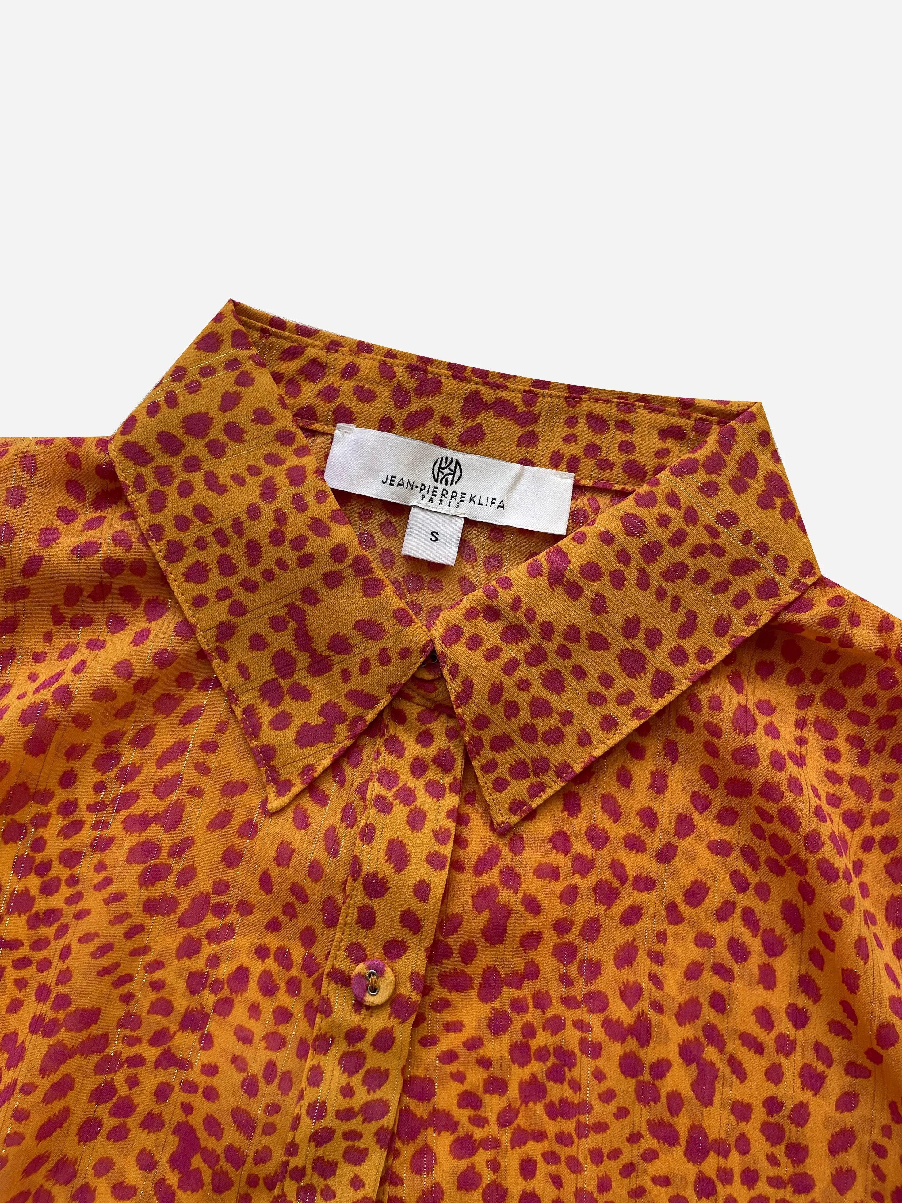 Checkered Shirt Wild Dots Mandarin