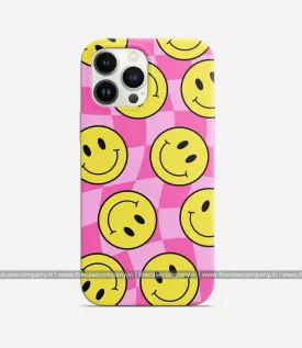 Checkered Smiley Phone Case