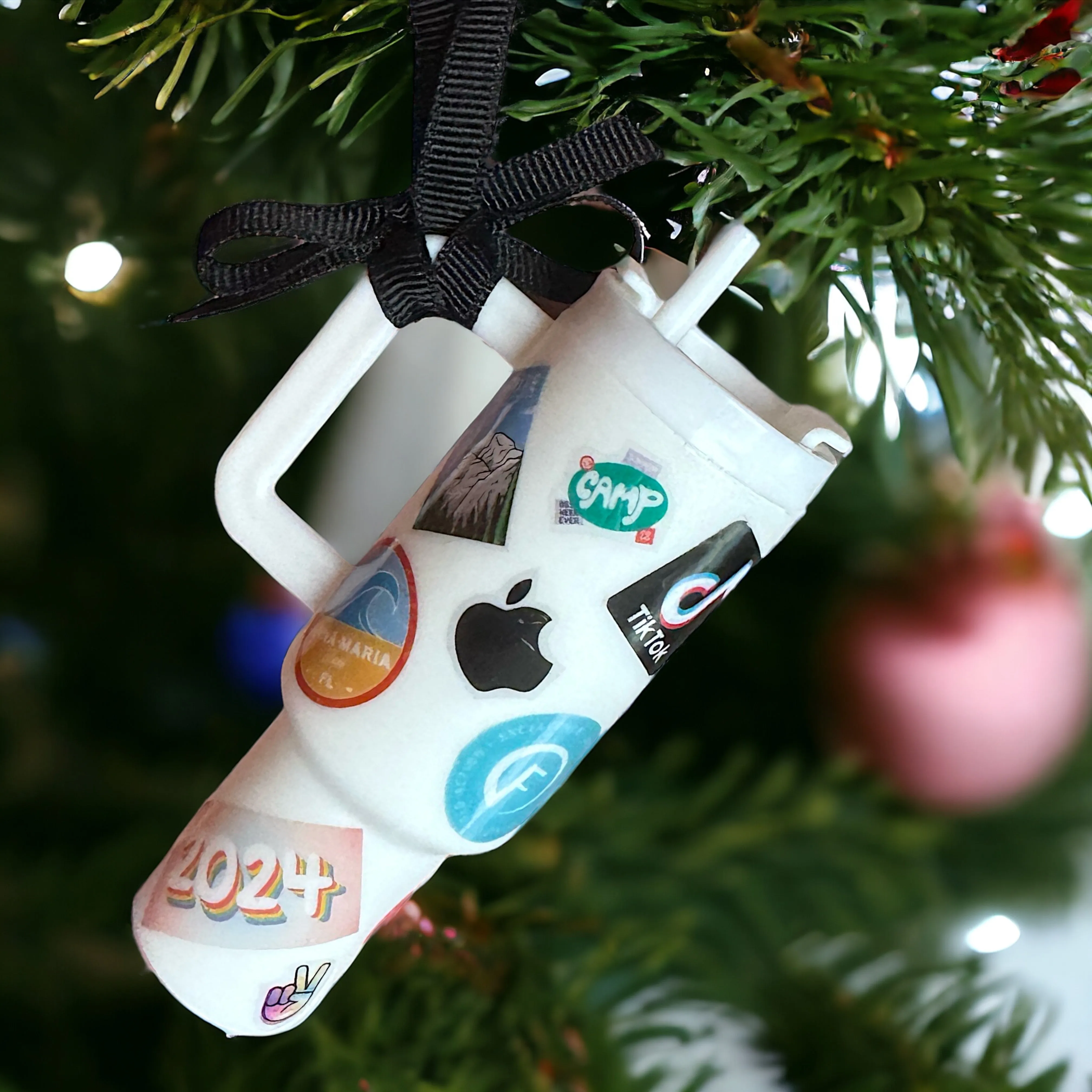Cheers to the Season: Personalized Mini Stanley Cup Ornaments for the Perfect Custom Gift!
