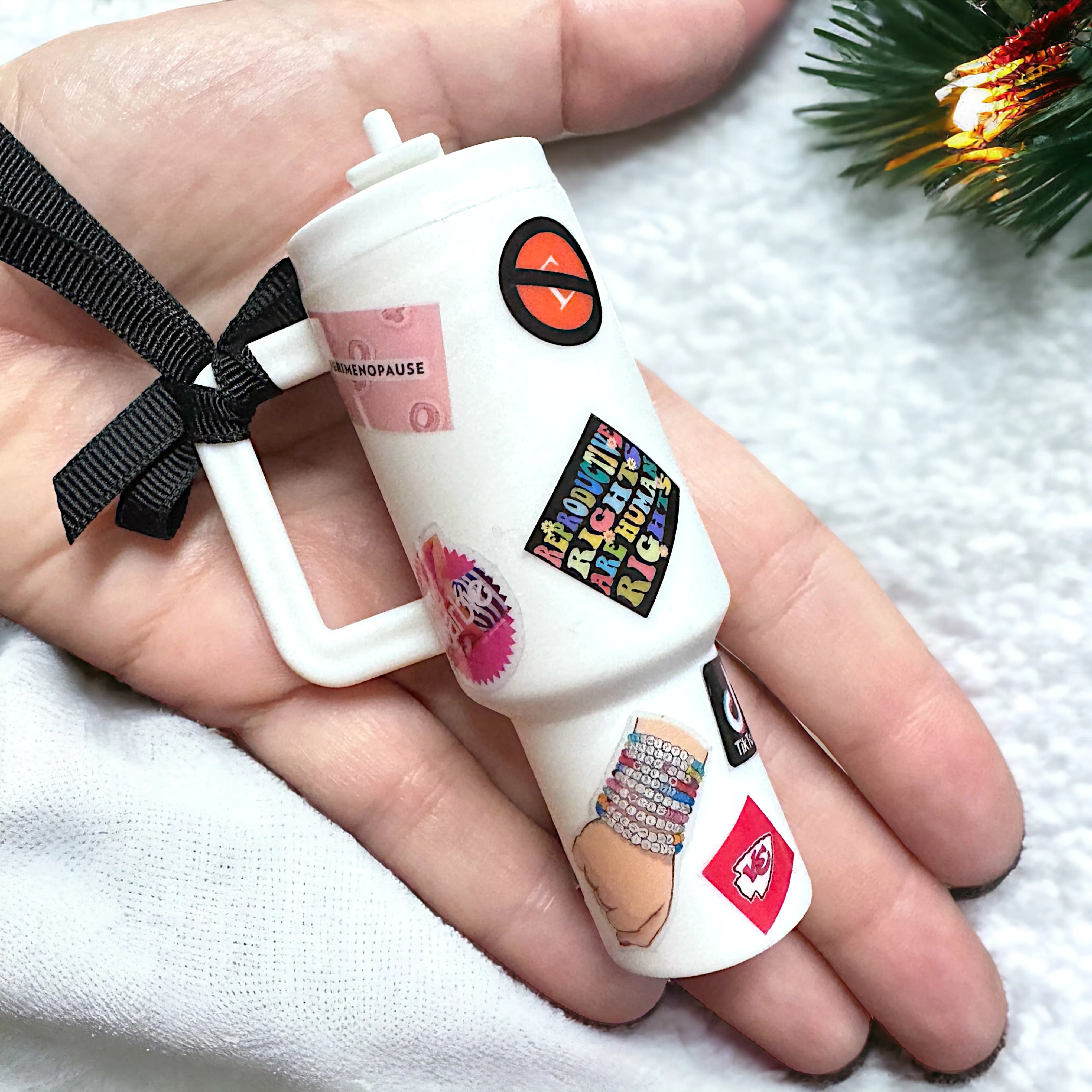 Cheers to the Season: Personalized Mini Stanley Cup Ornaments for the Perfect Custom Gift!