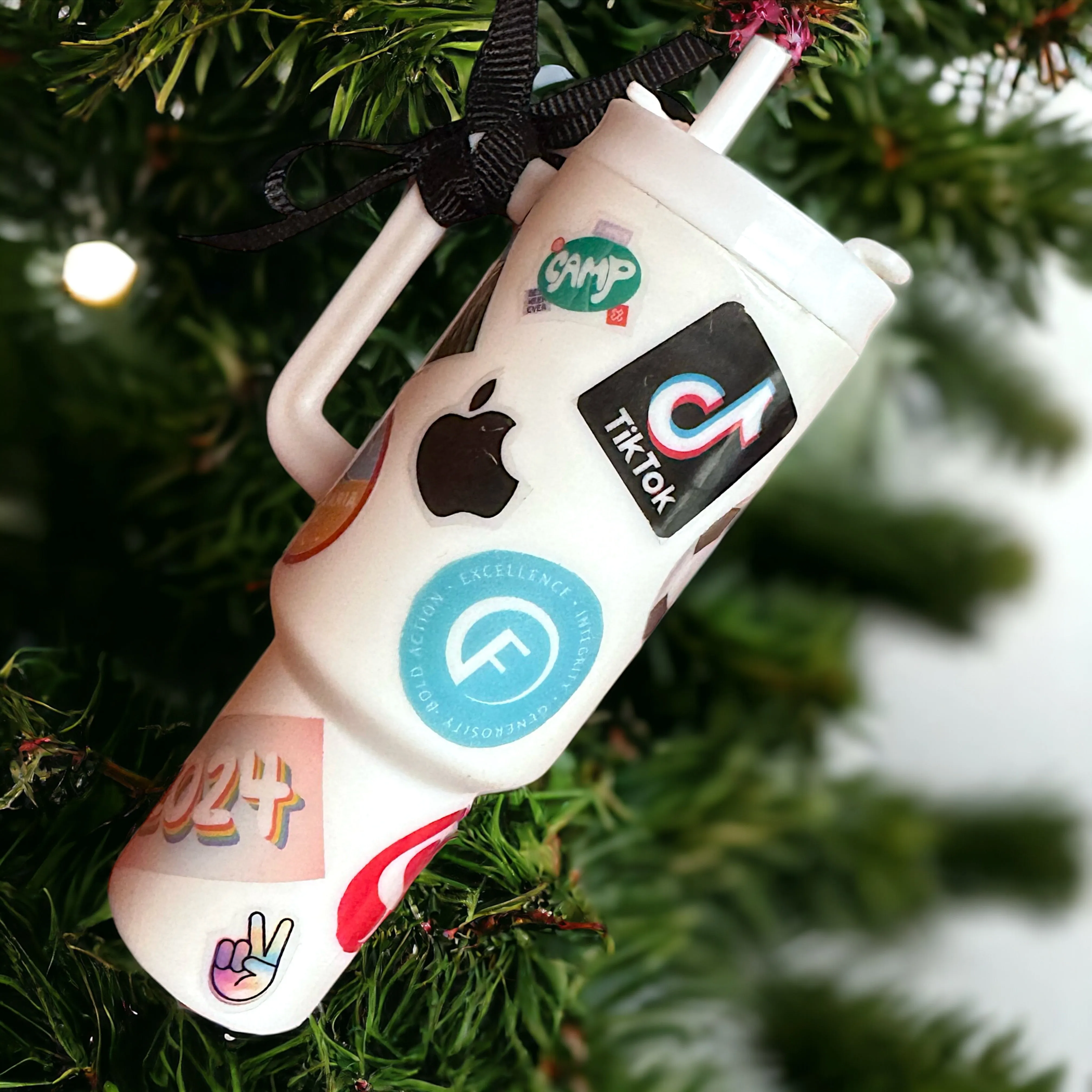 Cheers to the Season: Personalized Mini Stanley Cup Ornaments for the Perfect Custom Gift!