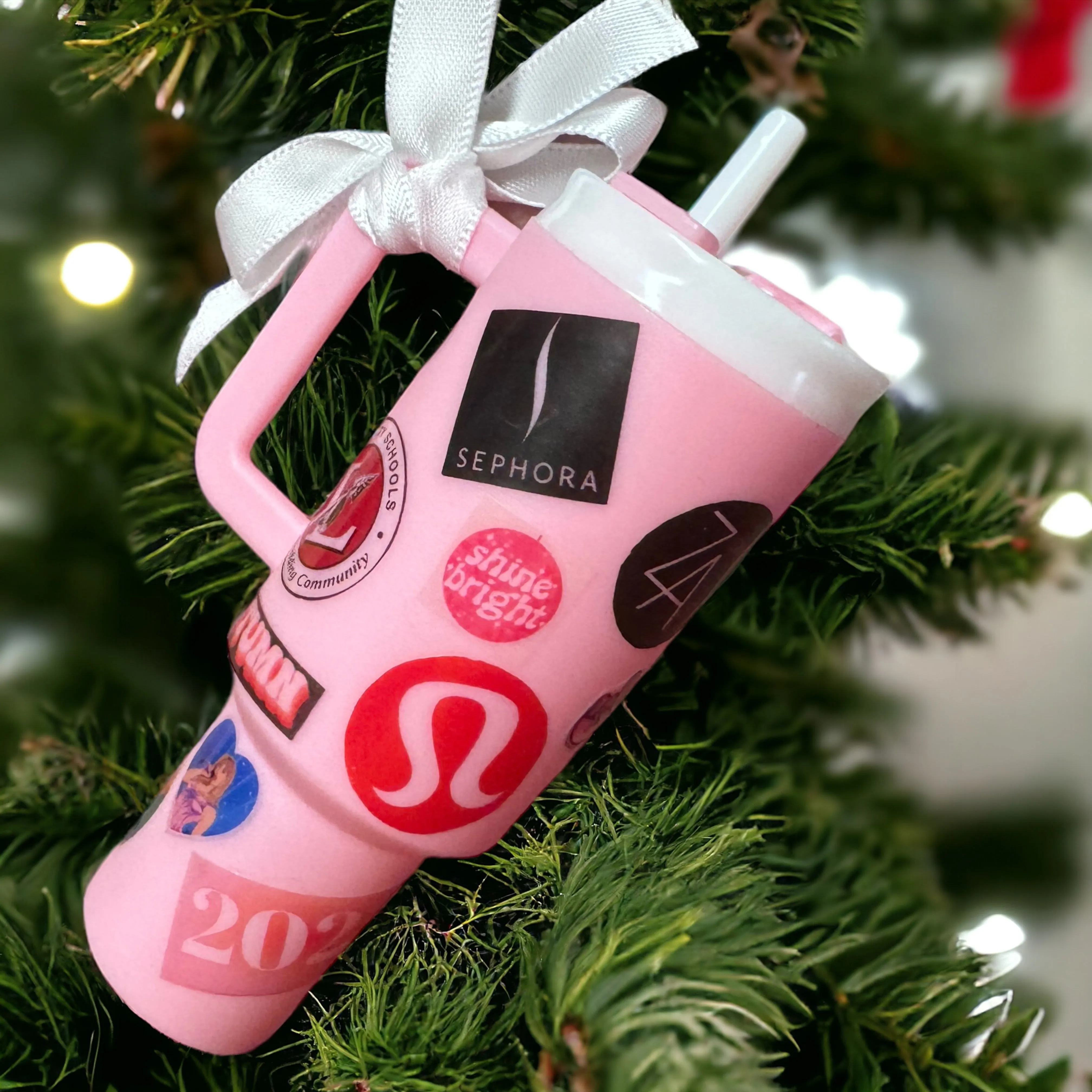 Cheers to the Season: Personalized Mini Stanley Cup Ornaments for the Perfect Custom Gift!