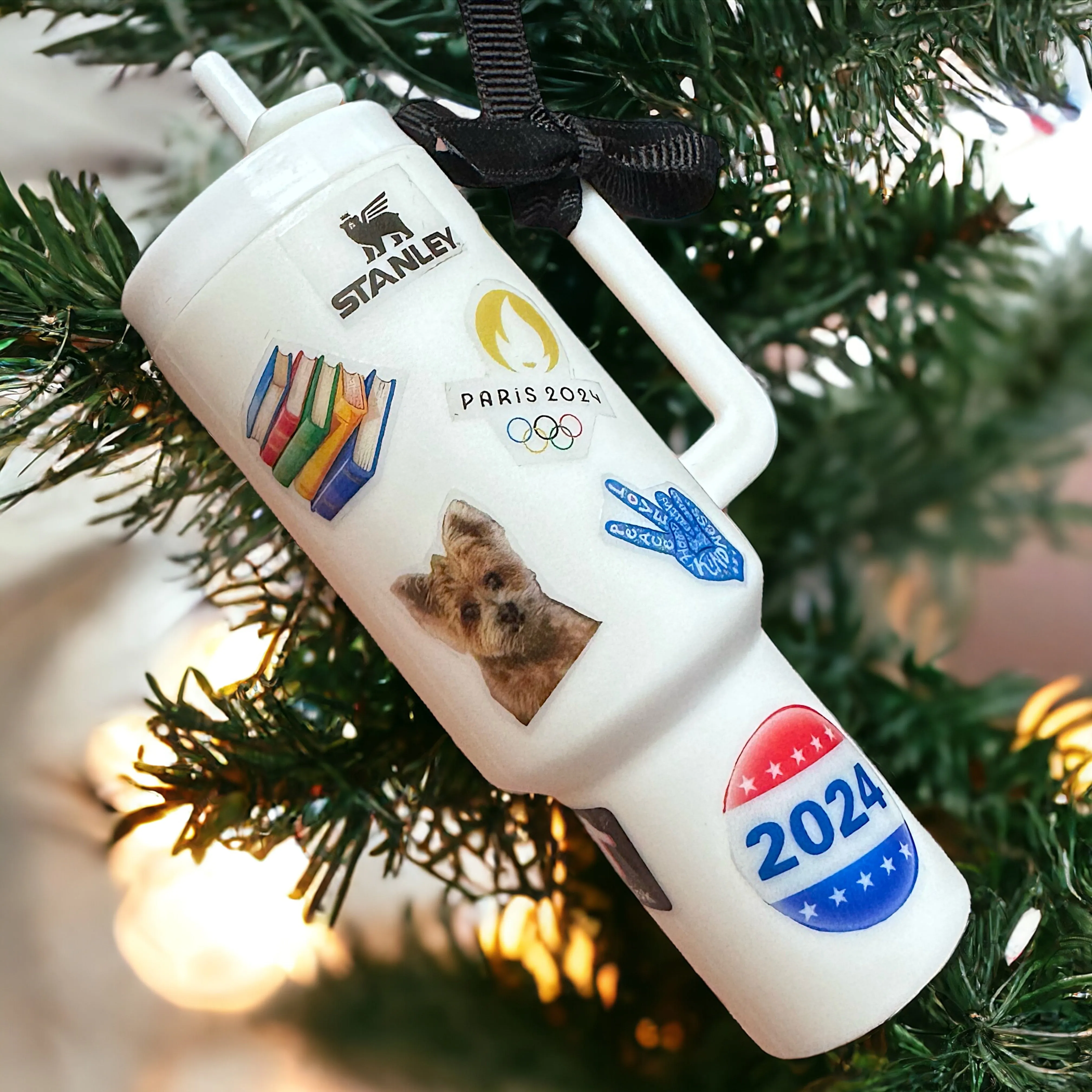 Cheers to the Season: Personalized Mini Stanley Cup Ornaments for the Perfect Custom Gift!