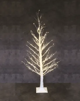 Christmas Birch Tree's with White LED lights
