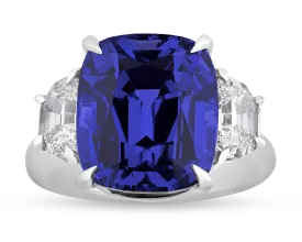 Color-Change Sapphire Ring, 12.40 Carats