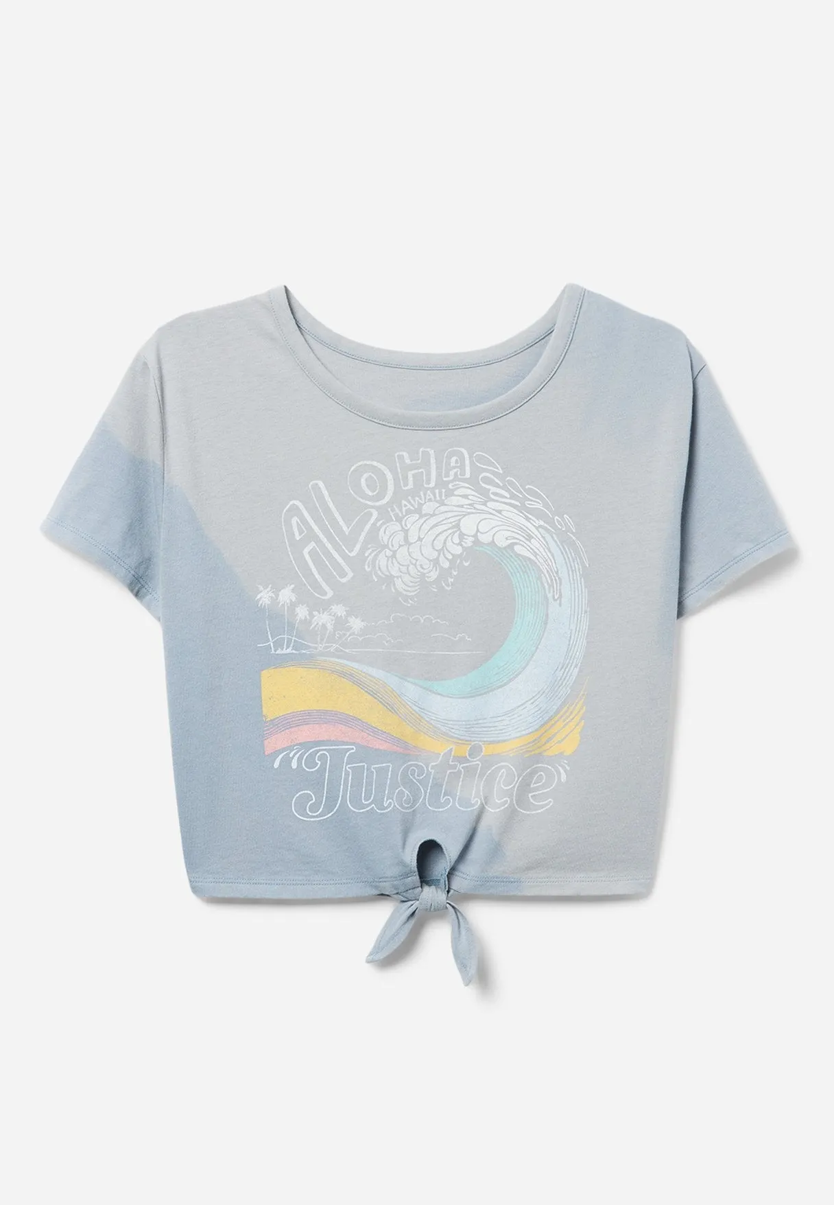 Color-Changing Tie-Front Tee