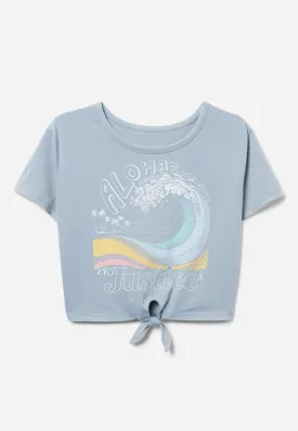Color-Changing Tie-Front Tee