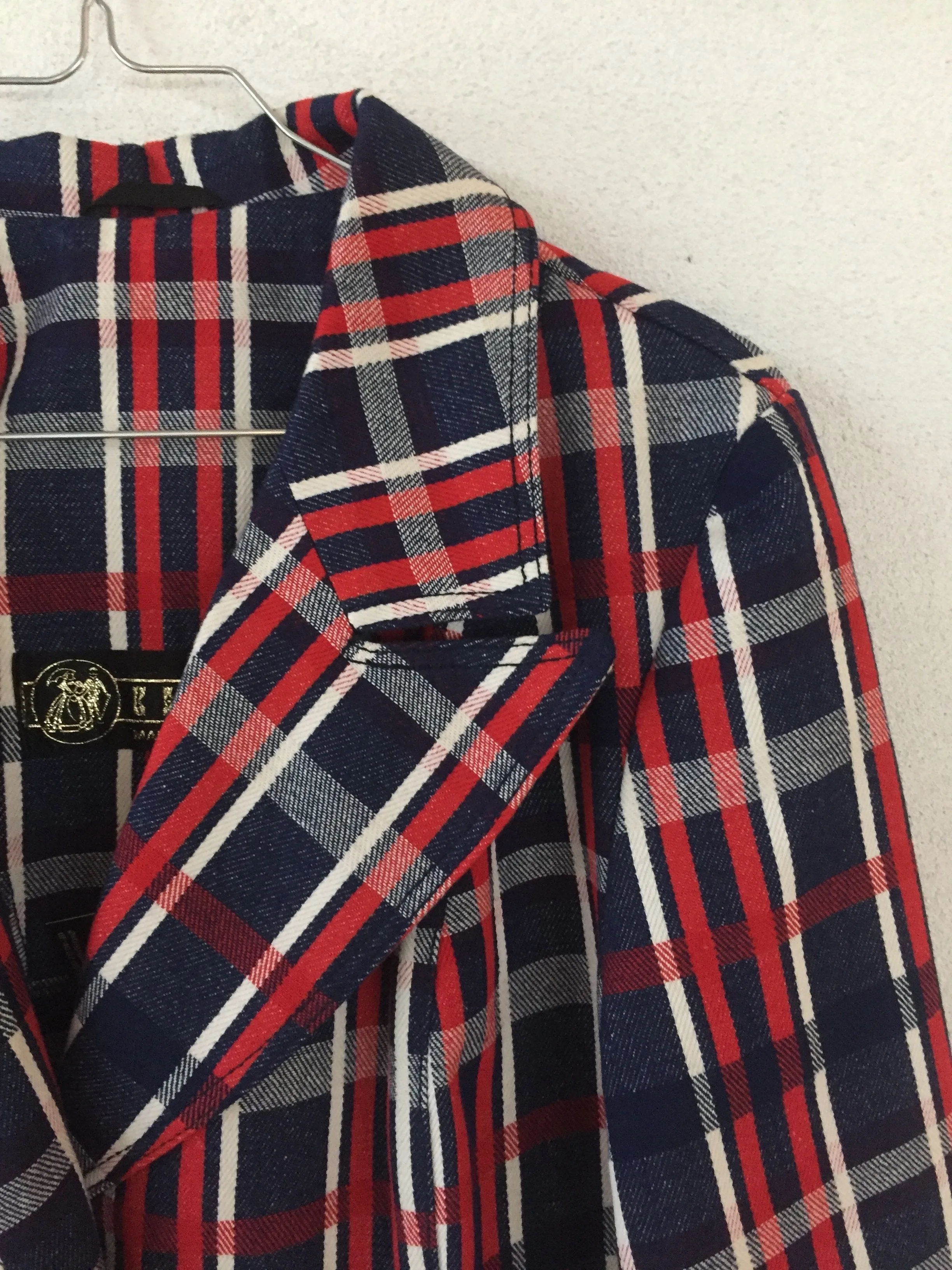 COOL CHECKERED 70S BLAZER JACKET