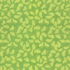 COTTAGE GARDEN  Dancing Butterflies GREEN PWSL135 by Philip Jacobs SNOW LEOPARD) Priced per 25cm