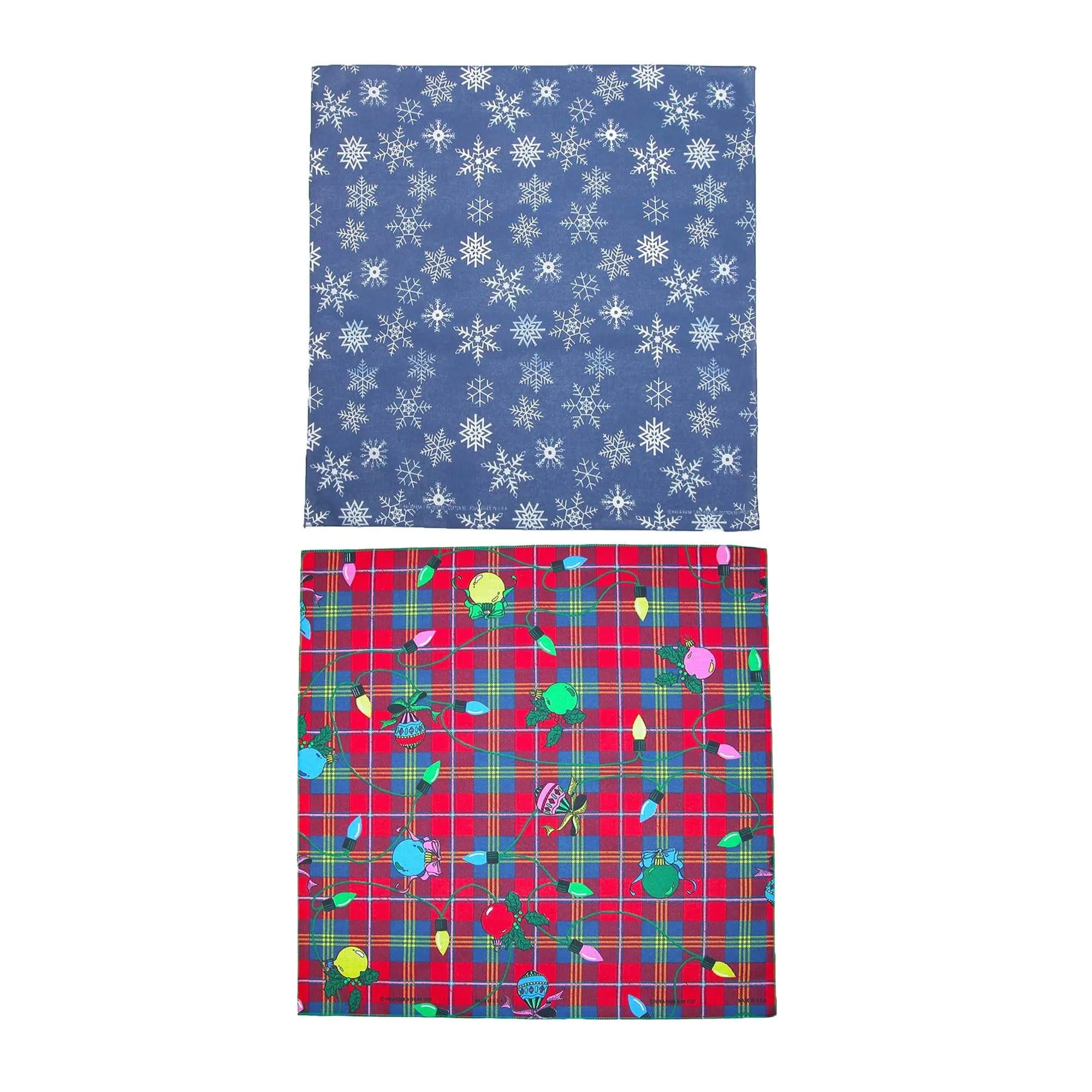 CTM® Christmas Holiday Bandana Set (Pack of 4)