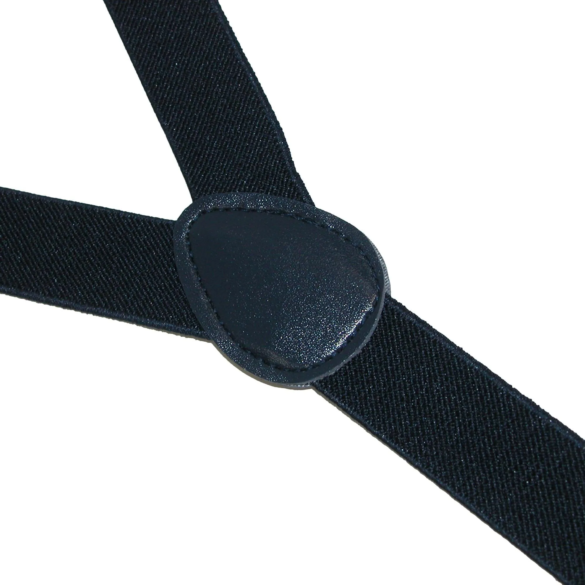 CTM® Elastic Solid Navy Clip-End Suspenders