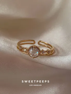 Delaney Crystal Globe Ring