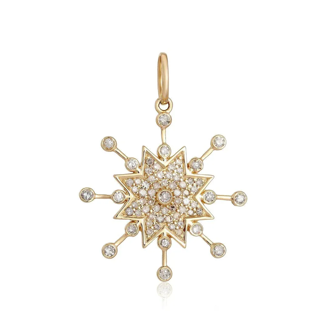 DIAMOND SPUTNIK STAR CHARM