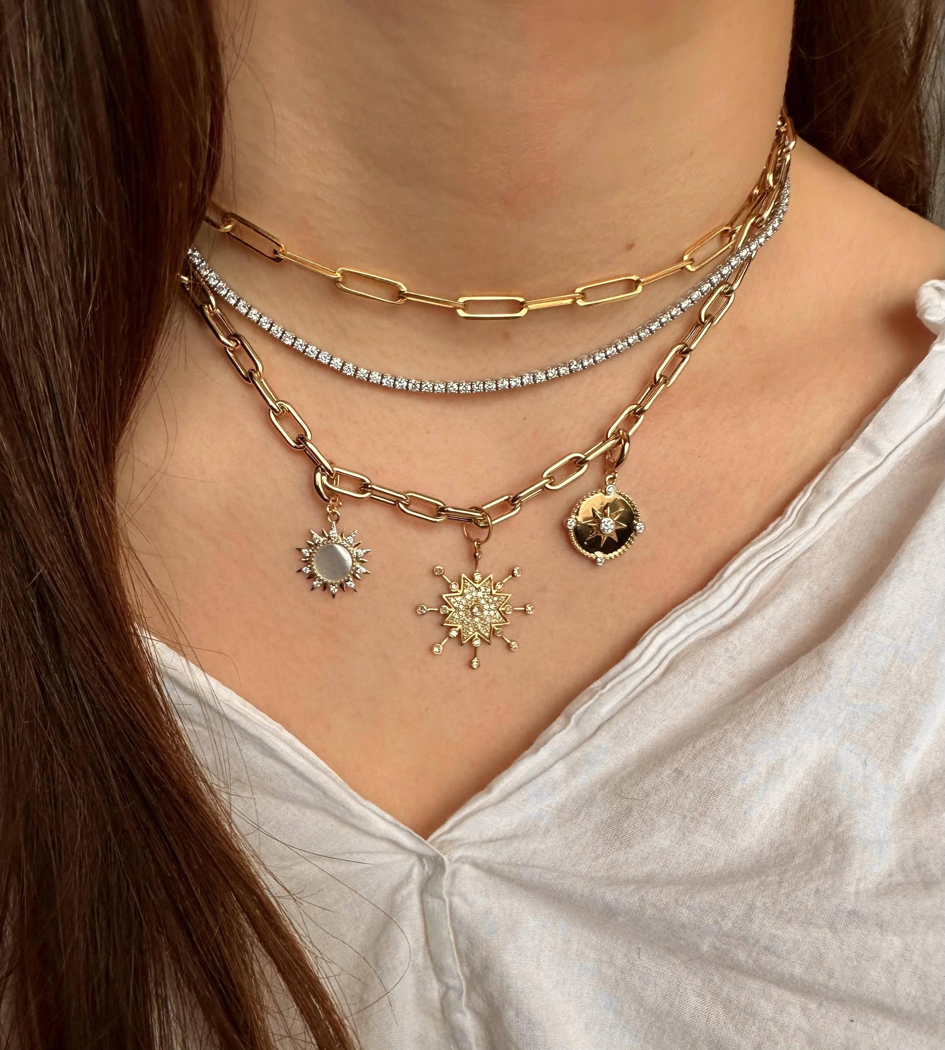 DIAMOND SPUTNIK STAR CHARM