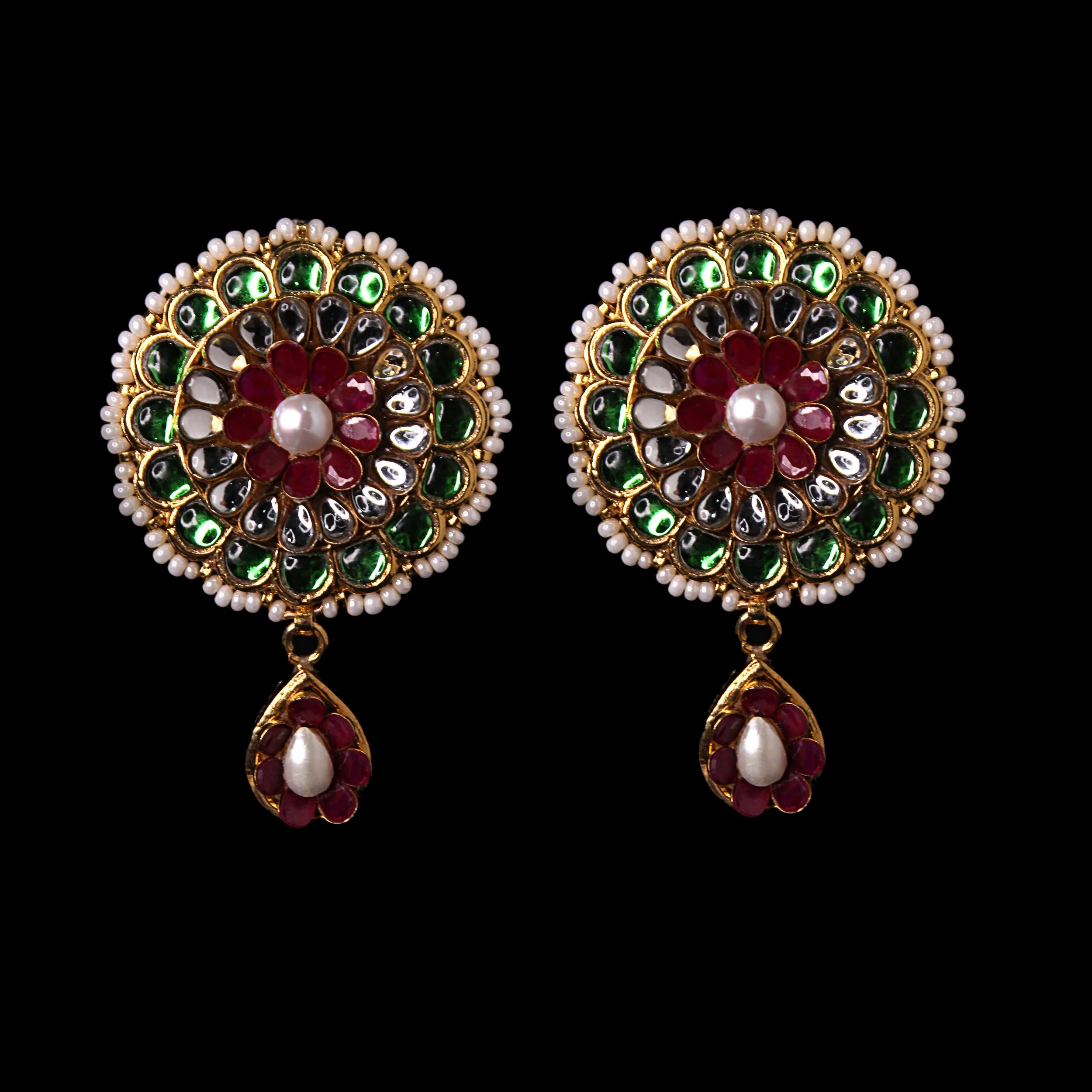 Earrings in Multi Color Stones